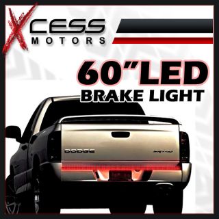 60 LED Tailgate Reverse Turn Signal Tail Brake Light Bar Strip SUV