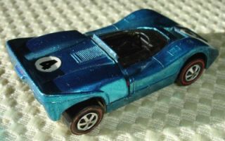 Light Blue McLaren M6A Hot Wheels Red Line Road Racing Toy Car Mattel