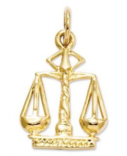 14k Gold Charm, Scales Of Justice Charm