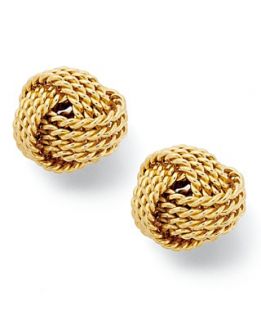 Giani Bernini 24k Gold Over Sterling Silver Earrings, Love Knot Stud