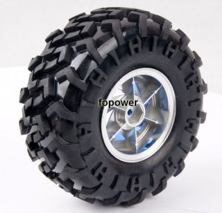 RC Rubber Sponge Tires Tyre Wheel Rim 1 10 Monster Bigfoot Car Truck