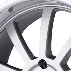 New 18X8 5 112 Willow Hyper Silver Machined Wheel/Rim