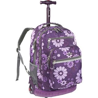 World Sundance Laptop Rolling Backpack Purple