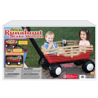 Kids Play American Plastic Toy Deluxe Runabout Stake Wagon Gift