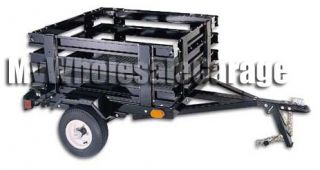 Brand New 3x4 Compact Pull Tow Behind Motorcycle Towing Cargo Trailer