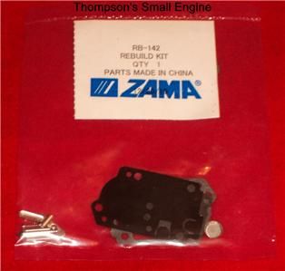 Zama RB 142 Carburetor Rebuild Kit Fits Homelite