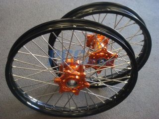 BRAND NEW SET OF CNC WHEELS FOR 03~UP KTM 125 144 200 300 250 450 520