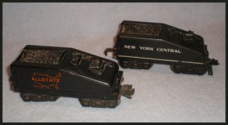 Vintage O Scale Marx Toys Railroad Steam Engine Tenders Lot of 2 Plus