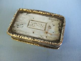 Antique Late Georgian Sterling Silver Snuff Box 50 Grammes