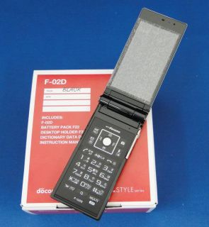 New DoCoMo Fujitsu F 02D 16 MP HD 3D Waterproof Mobile Cellphone F 09C
