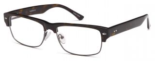 Mens Glasses Frames RX Able Thick Upper Professional Frame Brown Free
