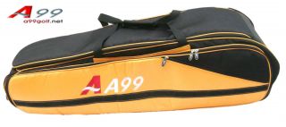 T01 Golf Travel Bag Hard Case Tour Cover Yellow Free TSA Lock