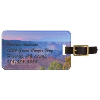 Grand Canyon South Rim Sunset Navajo Souvenir Travel Bag Tag