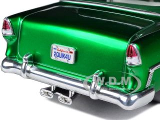 1955 Chevrolet Bel Air Metallic Green 1 18 Diecast Car Model by