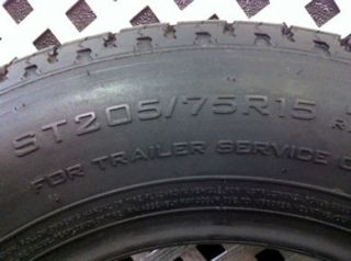 One Triangle Radial S/T, ST205/75R15, Dot 0210, Tread 8 9/32.