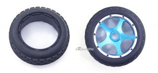 New Alloy F R Wheel Rim Tire Kit for HPI Baja 5B 5B SS