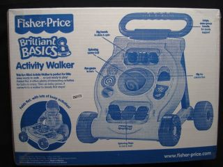 NEW Fisher Price ACTIVITY WALKER Brilliant Basics / Bright Beginnings