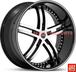 20 inch Rims Wheels Status S816 Staggered Knight BMW 650i Acura MBZ