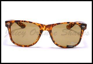 Wayfarer Sunglasses 80s Retro Old School Vintage Style TURTLE SHELL