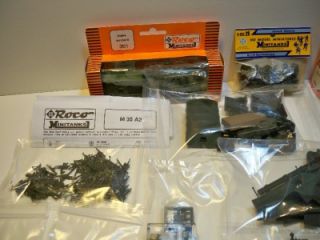 Lot of Roco HO 187th Scale 3 Kits Plus Weapons and Accessories