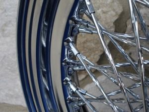 THIS DUAL FLANGE REAR WHEEL WILL FIT ALL SOFTAIL MODELS, FXR, FXD