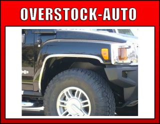 2006 2009 Hummer H3 Stainless Steel Fender Trim by Chrome Accessories