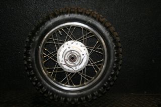 Honda CRF70 Rear Wheel Hub Rim Spokes