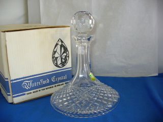 Waterford Alana Ships Decanter Irish Cut Crystal Origial Box and Foil