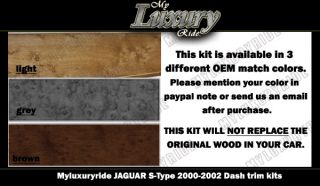 Jaguar s Type 2000 2001 2002 Dash Trim Kit Match