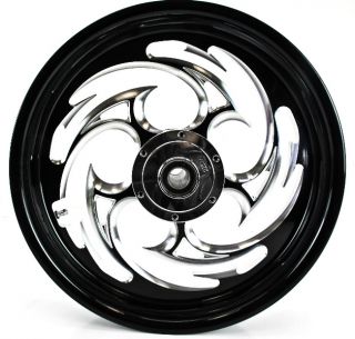 08 12 Suzuki Hayabusa RC Components 1 Piece Front Wheel Black Eclipse