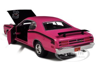 1971 Plymouth Duster 340 Pink 1 24 Diecast Model Car