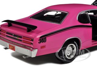 1971 Plymouth Duster 340 Pink 1 24 Diecast Model Car
