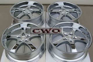 20 Chrome adr Spartan Wheels Rims 5x114 3 5 Lug Mustang 350Z G35 Crown