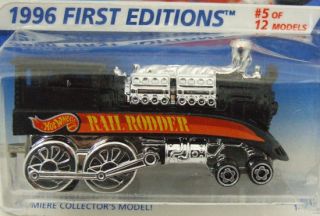 1995 Hot Wheels 1996 First Editions Rail Rodder #5/12 Train 370 MOC