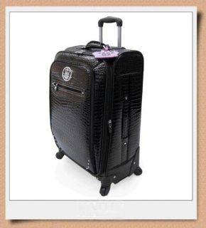 25 Rolling Expandable Upright in Merlot w/ 360 degree spinner Wheels