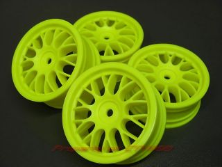This listing is for a set of 4 YELLOW BBS MESH 24mm TC Wheels for all