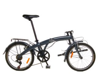 New Lightweight Aluminum Folding Bike Bicycle Grey