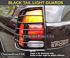 2001 2007 Toyota Sequoia Black Tail Light Guards Rear Lamp Guards 4