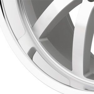 New 19X8.5 5 112 Wilhelm Silver Machined Face Wheel/Rim
