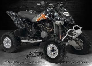 Canam DS650 ATV Graphics The Gears of Death Yellow Model