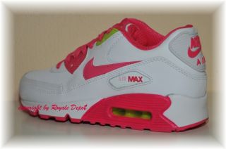 NIKE AIR MAX 90 2007 GS 345017 111 weiß pink günstig Gr 36 37 38 39