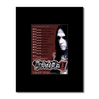 WEDNESDAY 13   UK Tour 2008   Black Matted Mini Poster