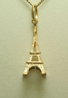 Anhänger 750 18 kt. Gold Gelbgold Eiffelturm Paris