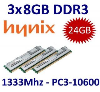 3x 8GB 24GB DDR3 1333 ECC RAM Apple Mac Pro 2009 + 2010