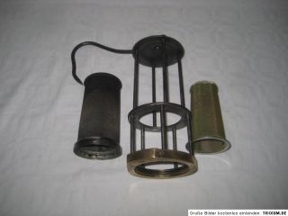 Nr.3 BRASS MINERS SAFETY LAMP OLD MINERS LAMPS WETTERLAMPE GRUBENLAMPE
