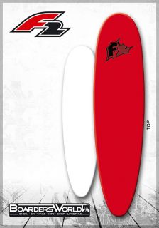 F2 SURFBOARD WELLENREITER MINI MALIBU Softboard 7.3 rot
