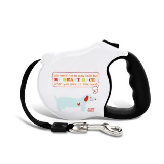 Dog Collars, Harnesses & Leashes Leashes 26 Bars & a Band My Heart Races Retractable Dog Leash