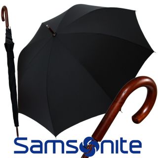 Regenschirm Stockschirm Herren Samsonite Automatik schwarz
