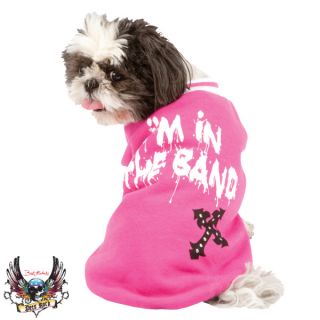 Bret Michaels Pets Rock™ Pink In the Band Dog Sweater