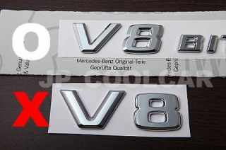 GENUINE V8 BITURBO Wing Badge Mercedes S63 CL63 C63 E63 G63 CLS63 SL63